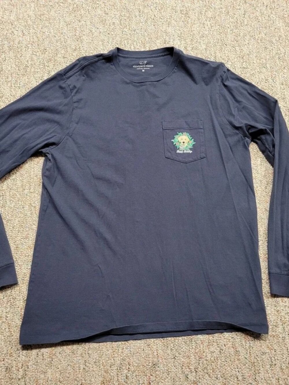 Vineyard Vines Shirt Men Medium Blue Long Sleeve